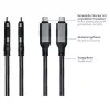 Good Connections Cabo Ethernet USB-C RJ45, antracite, 5,0 m