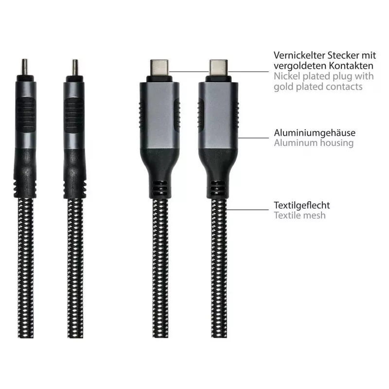 Good Connections Cabo Ethernet USB-C RJ45, antracite, 5,0 m