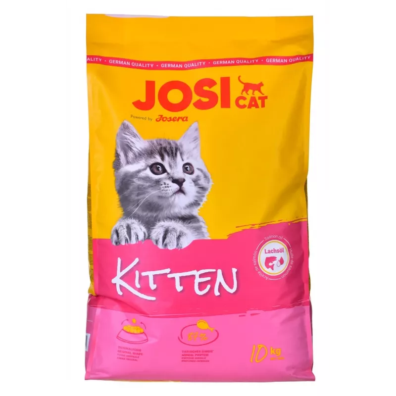 Alimento seco para gatinhos JosiCat Kitten 10 kg – alimento completo para gatinhos em crescimento