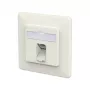 METZ CONNECT tomada de ligação E-DAT C6A LSA++ 1 porta UP branco puro