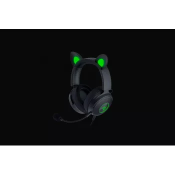 Razer Kraken V2 Pro Kitty Edition – headset gaming over-ear com fios, preto