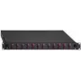 Patch panel de fibra ótica Rutenbeck 2280300120 – 12 portas LC Duplex, multimodo, 1HE, preto RAL 9005