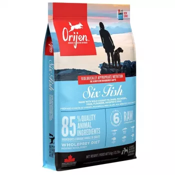 ORIJEN Six Fish - Alimento seco para cães - 6 kg