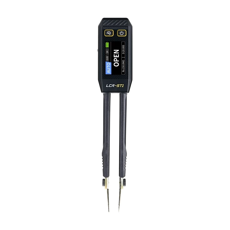 Medidor LCR digital de pinça Fnirsi LCR-ST1 – testador LCR prático para componentes SMD