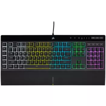 Teclado gaming Corsair K55 RGB PRO USB QWERTZ alemão preto