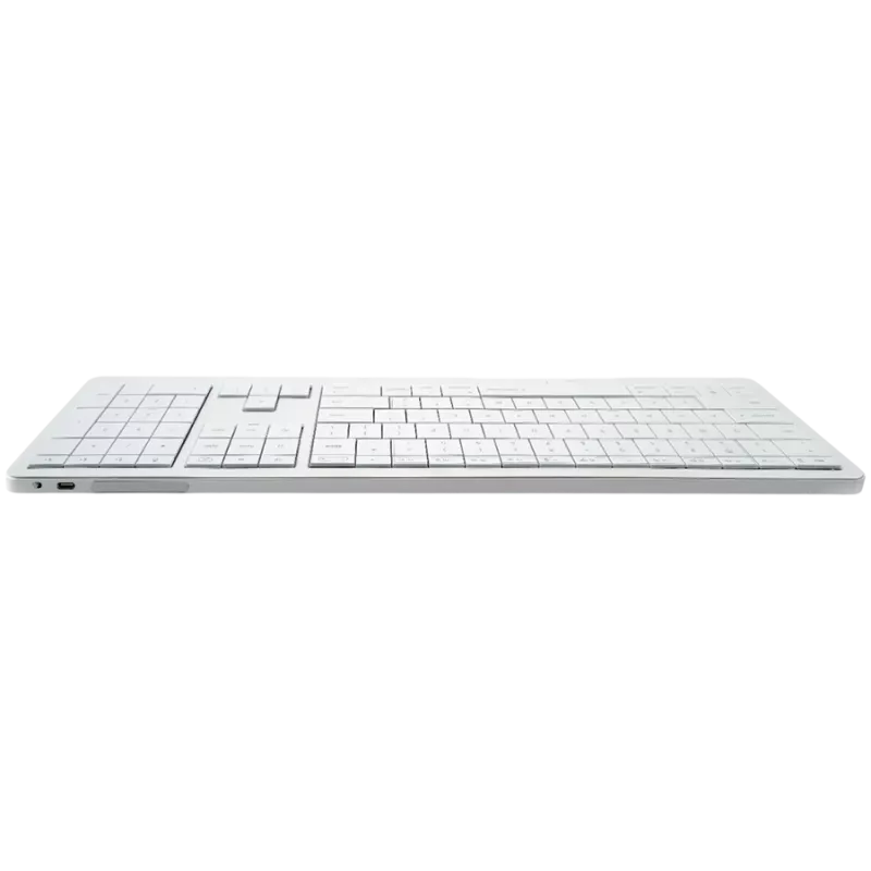 Teclado sem fios CLEVETURA CLVX 1 Touch-On-Keys AI — layout ANSI US Mac, interruptores scissor, caixa de alumínio, RGB interativo