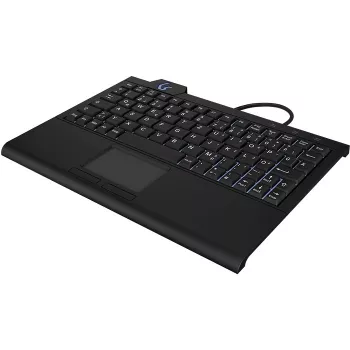 Teclado doméstico KeySonic KSK-3210ELU (DE) USB QWERTZ alemão preto