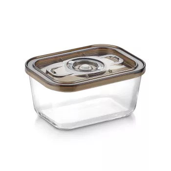 Recipiente de vácuo de vidro com tampa de plástico Caso | VacuBoxx Eco M | Transparente