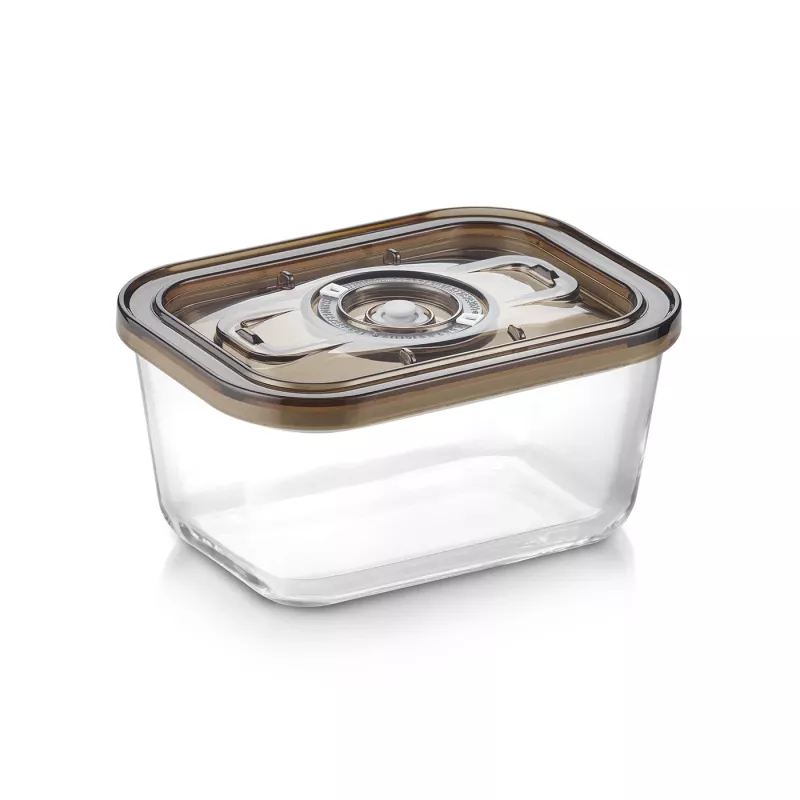 Recipiente de vácuo de vidro com tampa de plástico Caso | VacuBoxx Eco M | Transparente