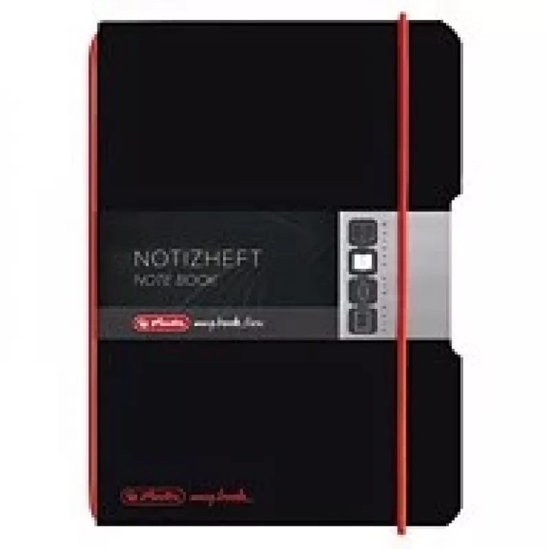 Caderno de escrita Herlitz 11361599 A6 40 folhas preto