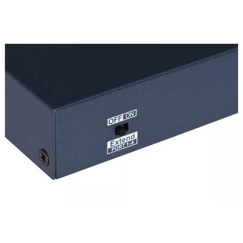 Ligações de rede Hikvision DS-3E0106HP-E não gerido Fast Ethernet (10/100) com suporte PoE azul