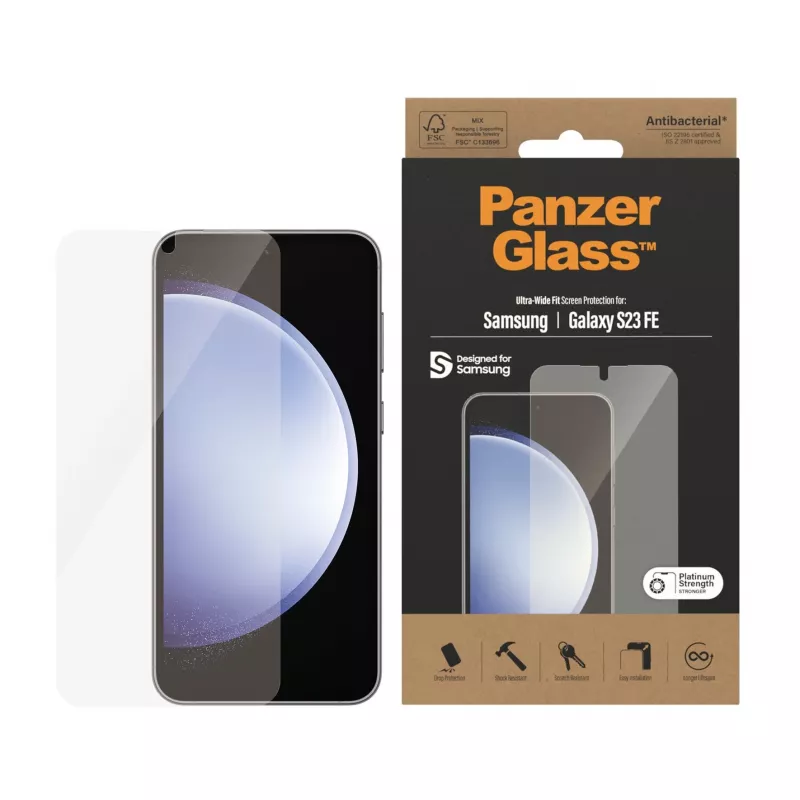PanzerGlass ® Película protetora de ecrã Samsung Galaxy S23 FE | Ultra-Wide Fit