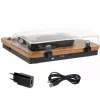 Adler AD 1914e gira-discos com USB, Bluetooth, 33 1/3 e 45 rpm, cápsula cerâmica, altifalantes integrados de 2x0,8 W, saída RCA