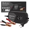 Carregador de baterias QOLTEC 52492 12V 2A com controlo por microprocessador e regeneração de células