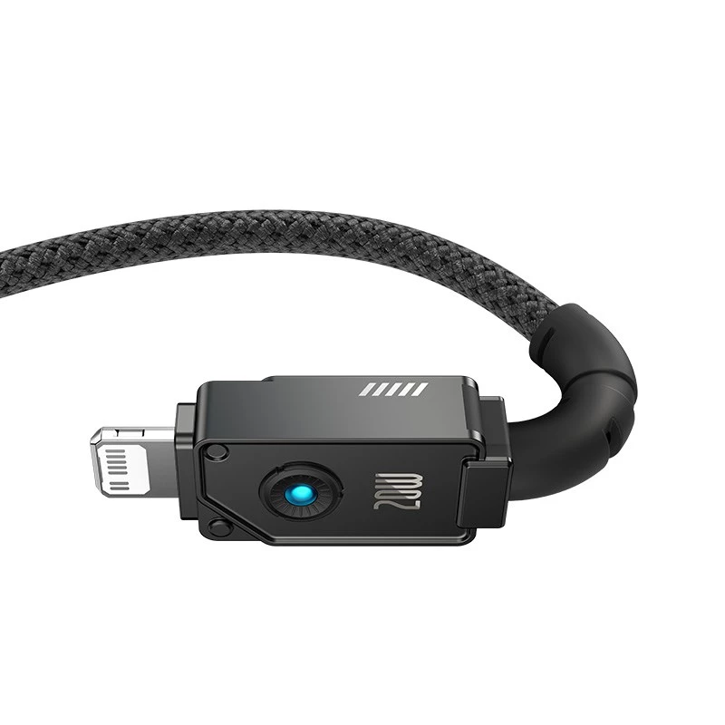 Cabo Baseus Unbreakable USB-C para iP 2 m 20 W preto