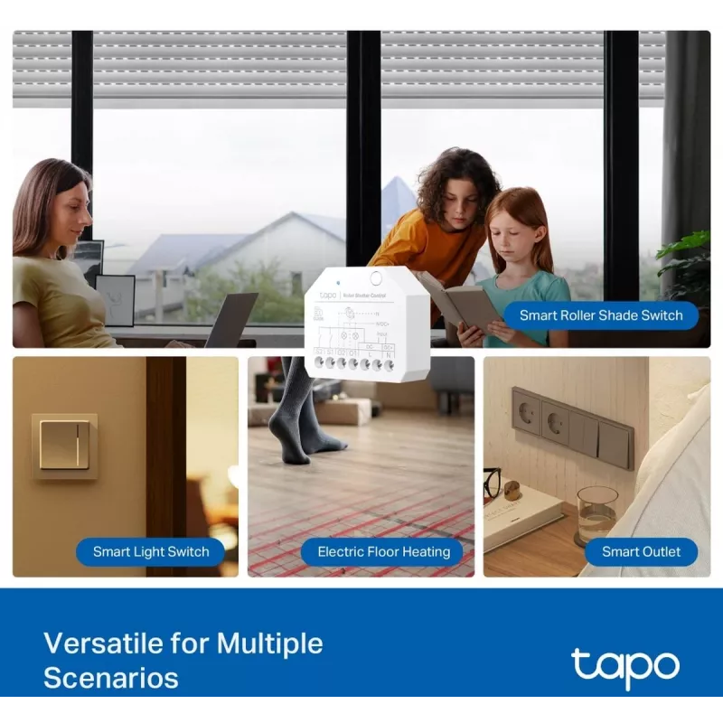 Módulo de interruptor inteligente TP-Link, atuador de comutação, 7 canais, 2400 MHz, Branco, AC, 150 W