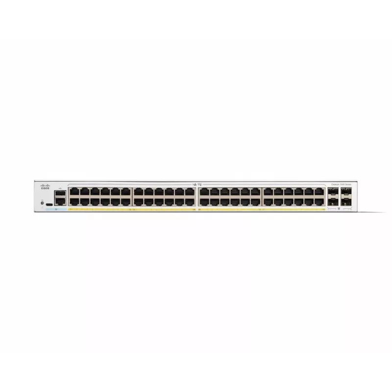 Switch gerido Cisco Catalyst 1300-48P-4G 48 Port GE PoE 4x1GE SFP