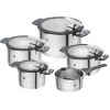 ZWILLING conjunto de panelas em aço inoxidável SIMPLIFY 5 peças – adequado para máquina de lavar louça e forno, tampa de vidro, adequado para placas cerâmicas