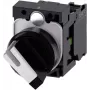 Anel frontal para interruptor rotativo plástico preto/branco 1 x 90° Siemens SIRIUS ACT 3SU1100-2BF60-1BA0