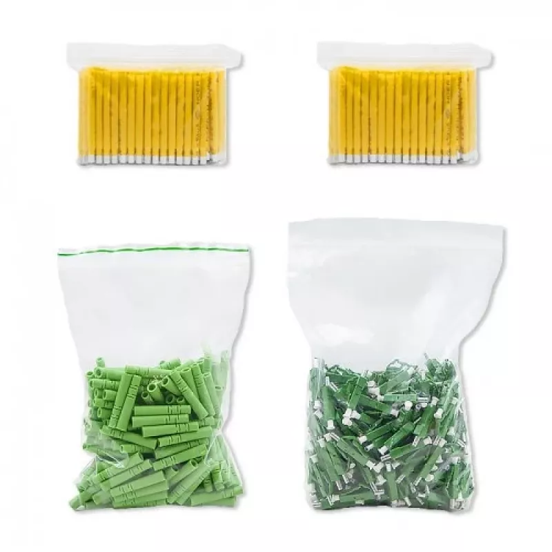 Conector de fibra ótica FC/APC Qoltec 54443 Monomodo Verde Prateado Amarelo
