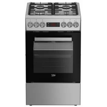 Placa de gás e forno elétrico BEKO FSM52321DXDT aço inoxidável 50 cm, classe de eficiência energética A