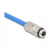 Conector de cabo DeLOCK 86056 M12 preto aço inoxidável conector fêmea