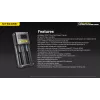 Carregador de baterias Nitecore Ci12 carregador USB universal para Li‑Ion, NiCd, NiMH, entrada 3A 5/9/12V, caixa de plástico