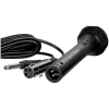 Microfone SVEN MK-100 (com fio, dinâmico, metal, cabo 4,0 m, jack 6,3/3,5 mm, cardioide, preto)