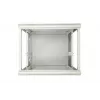 Armário rack Extralink 9U 600x600 ASP cinzento montado na parede, porta metálica