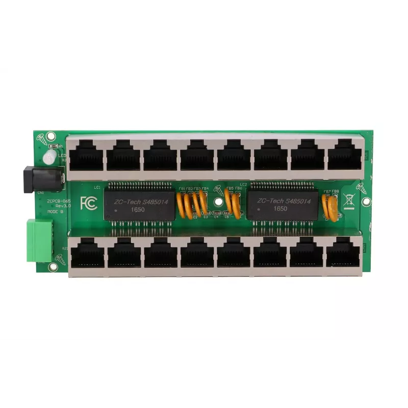 Injetor PoE Extralink Gigabit 8 portas 1000 Mb/s RJ45 modo B