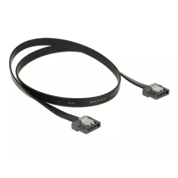 Cabo SATA DeLOCK 83841 0,5 m SATA III 7 pinos preto