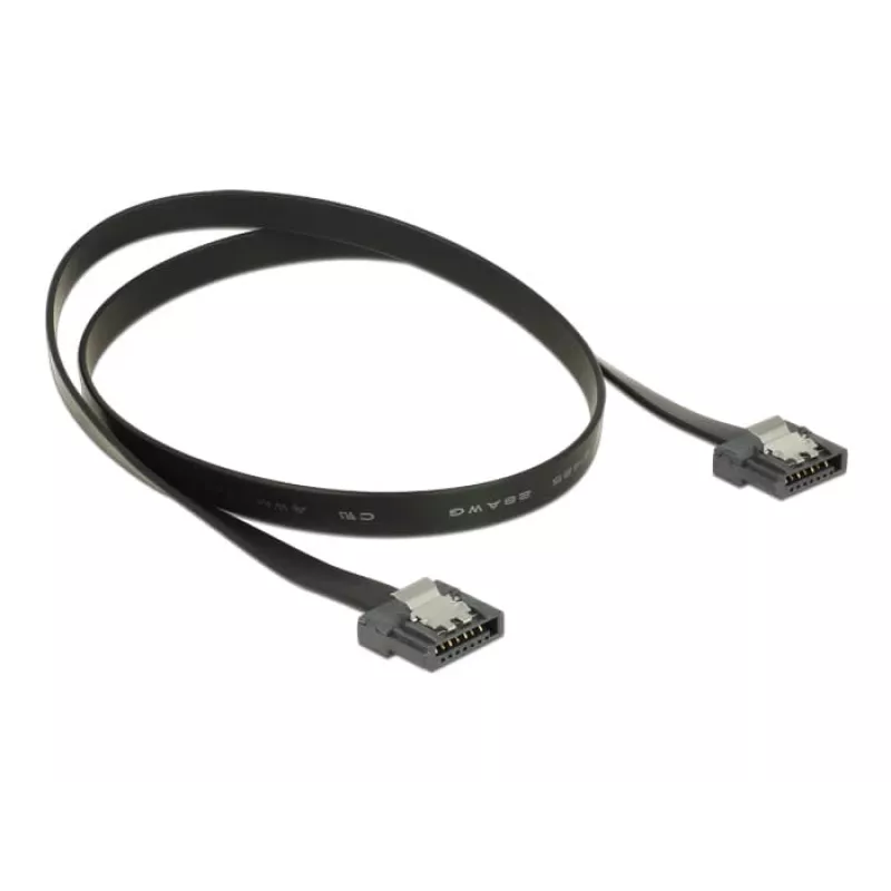 Cabo SATA DeLOCK 83841 0,5 m SATA III 7 pinos preto