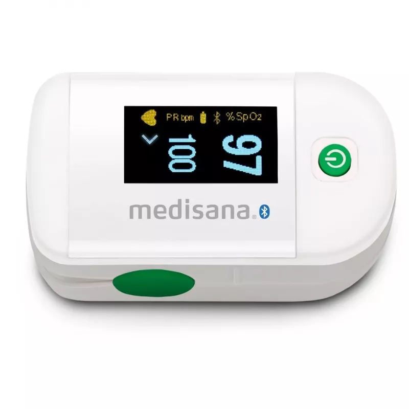 Medisana PM 100 Connect oxímetro de pulso, cinzento/branco
