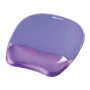 Tapete de rato Fellowes Crystals Gel com apoio de gel para o pulso, violeta, 202×230 mm, 32 mm de espessura