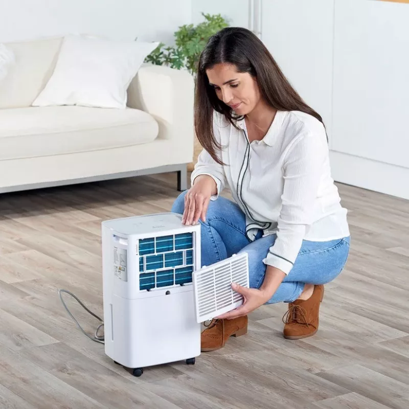 Desumidificador Taurus DH1201 — depósito de 2,5 L, 90 m³/h, 210 W, 43 dB, R290