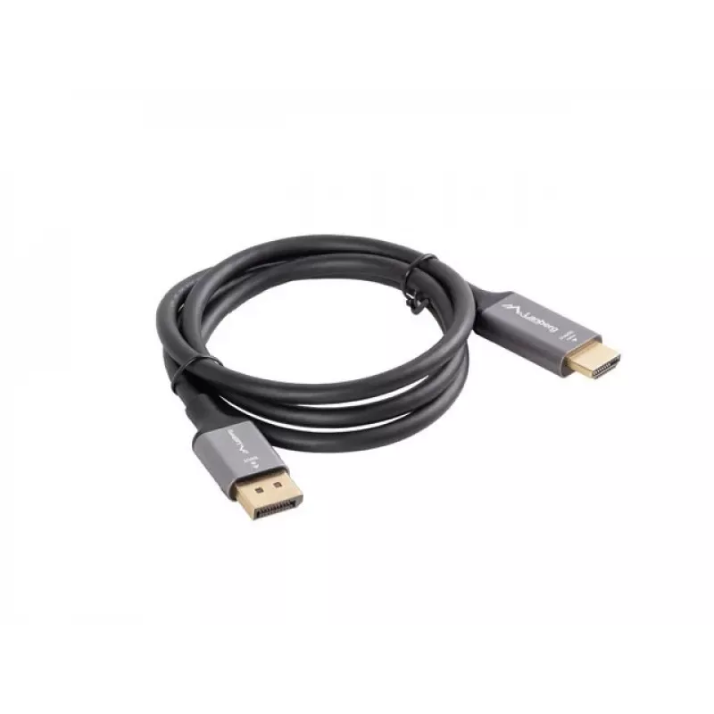 Cabo DisplayPort(M)-HDMI(M) 1 m 4K preto e prateado
