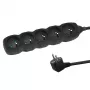 Extensão elétrica ESPERANZA ELK208K — 5 tomadas, cabo de 3 m, preta