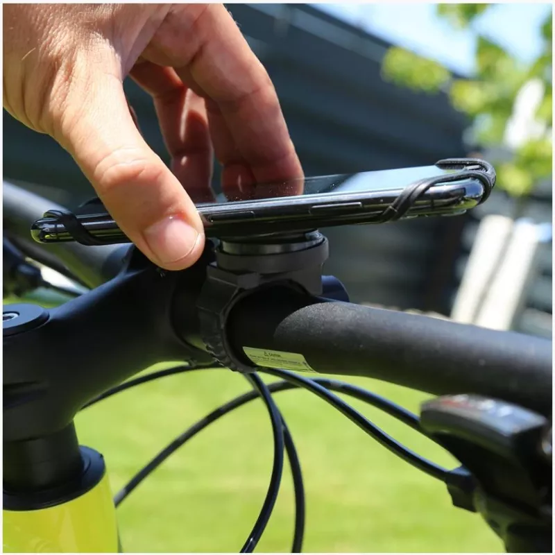 Suporte de telemóvel para bicicleta Tellur BPH100 preto – suporte de guiador para smartphones, suporte ajustável