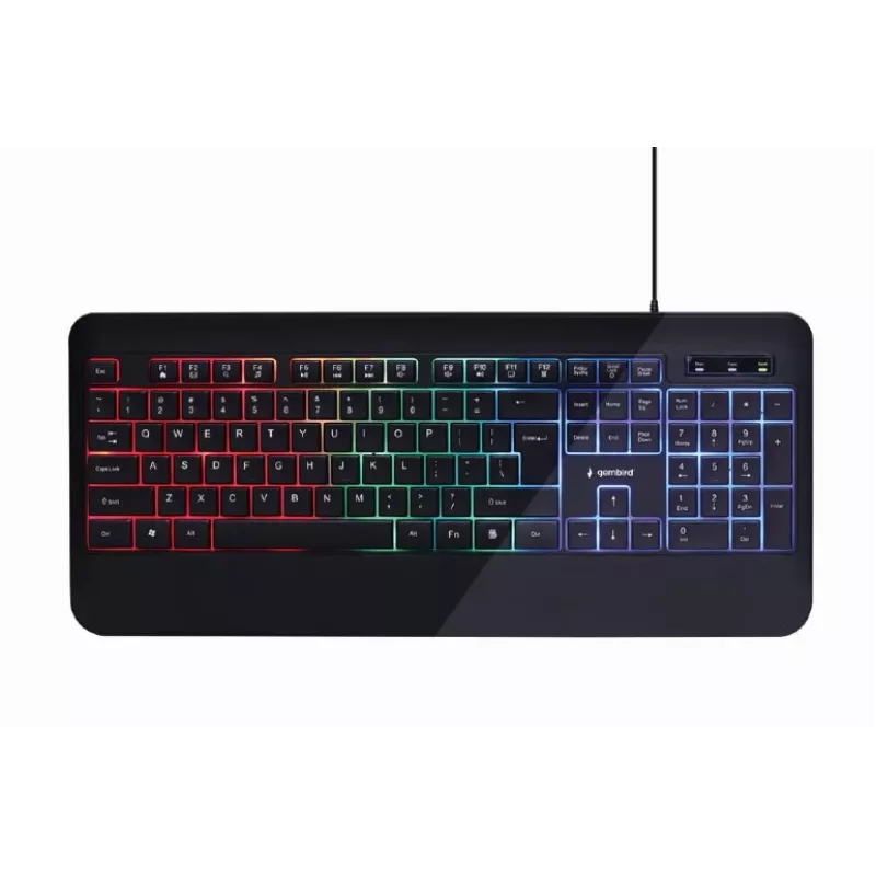 TECLADO MULTIMÉDIA USB ENG/PRETO KB-UML-03 GEMBIRD