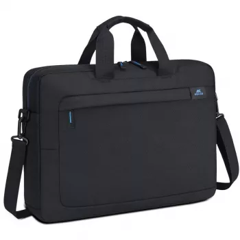 Pasta Rivacase 8036 40,6 cm 16 polegadas preto com pega e alça de ombro