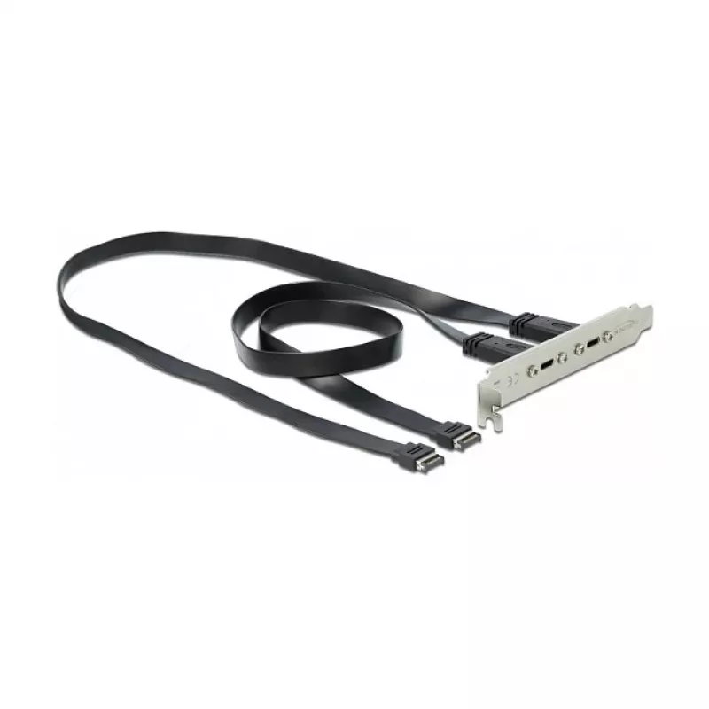 Chapa de slot DeLOCK 89935 com 2 x conectores USB Type-C