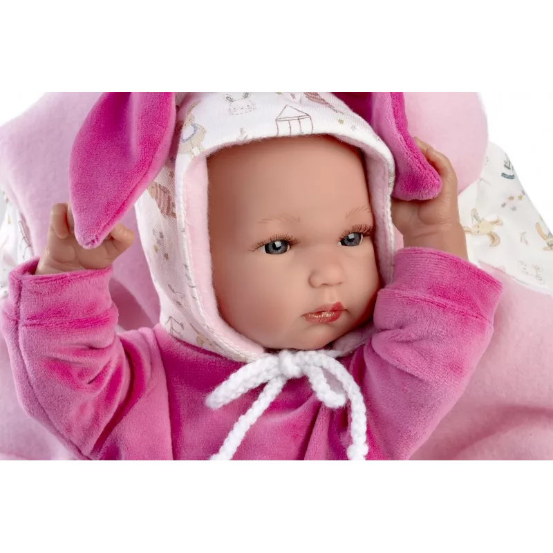 Boneca bebé Llorens 35 cm vinil com características realistas e corpo macio
