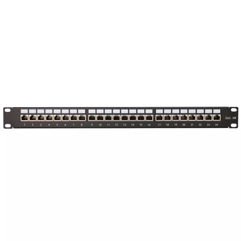 Patch panel - Extralink CAT6A STP, 24 portas