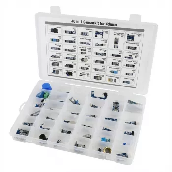 Kit de sensores ALLNET 4duino conjunto 40-em-1 com vários sensores e módulos para projetos de microcontroladores