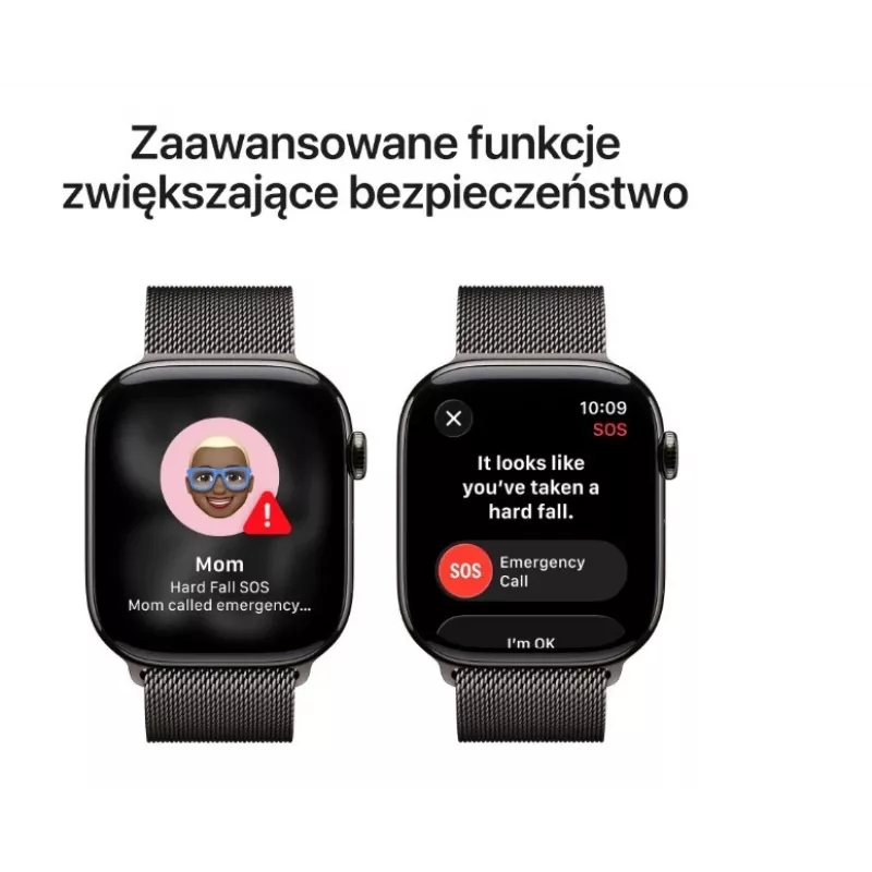 Apple Watch Series 11 GPS + Cellular 46mm Caixa de titânio sideral com bracelete Milanese sideral M/L