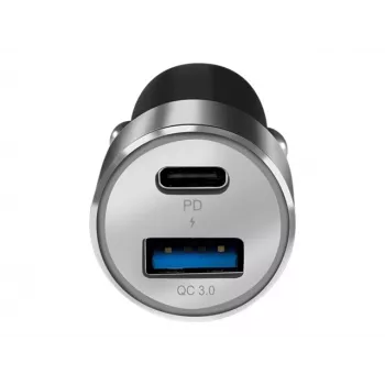 Fonte de alimentação para automóvel LogiLink – 36 Watt – 3 A – PD 3.0, QC 3.0 – 2 portas de saída (USB, USB-C de 24 pinos)