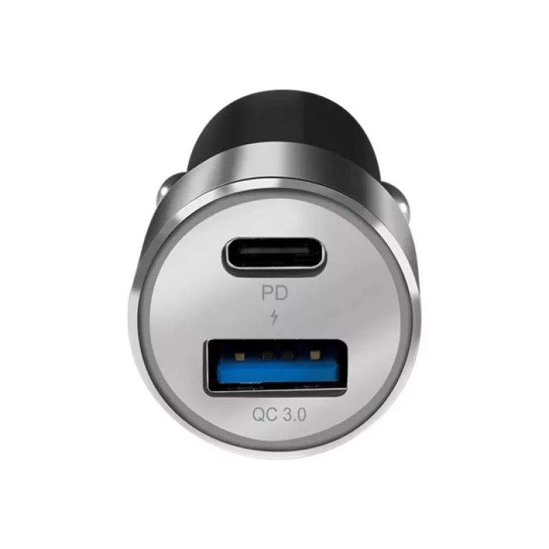 Fonte de alimentação para automóvel LogiLink – 36 Watt – 3 A – PD 3.0, QC 3.0 – 2 portas de saída (USB, USB-C de 24 pinos)