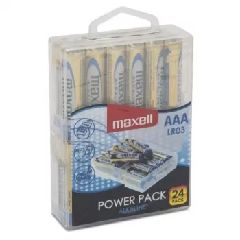 Pilha MAXELL alcalina LR03, VALUE BOX 24 unid.