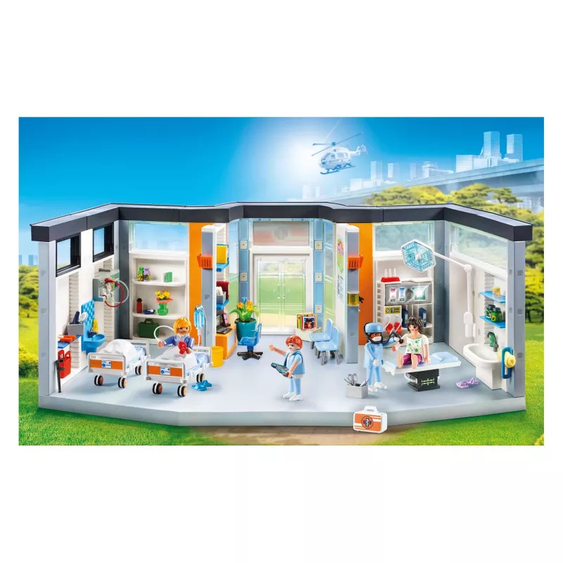 Figura Playmobil 70191 Ala hospitalar mobilada 297 peças