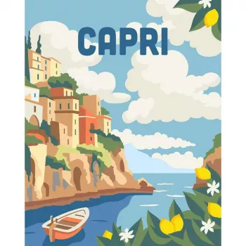Conjunto de pintura Ravensburger CreArt Capri – conjunto de pintura em tela da Ravensburger